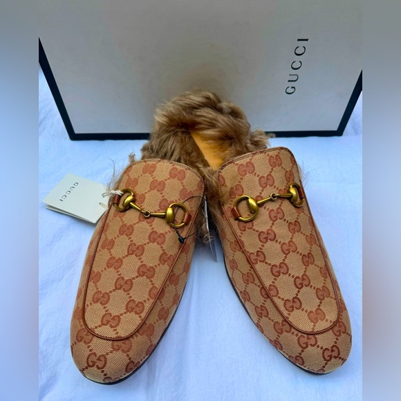 GUCCI Princeton GG Canvas Slipper - Picture 1 of 5